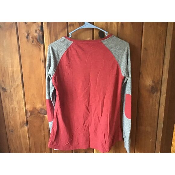 Boxercraft Alabama T Shirt Size S Long Sleeve Elbow Patch Crimson Tide - Picture 5 of 5